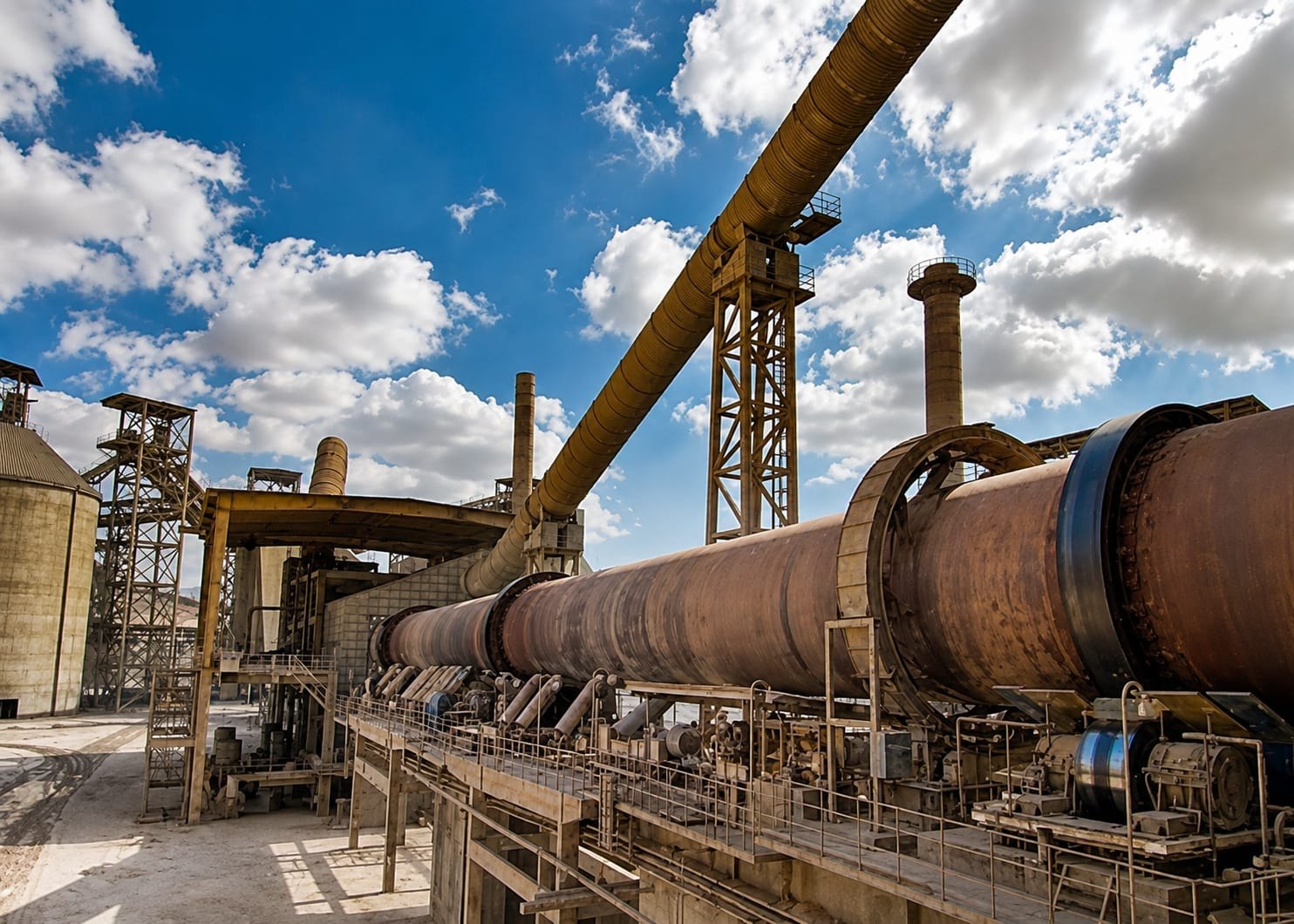 Intervention industrielle INDULECAM sur four rotatif
